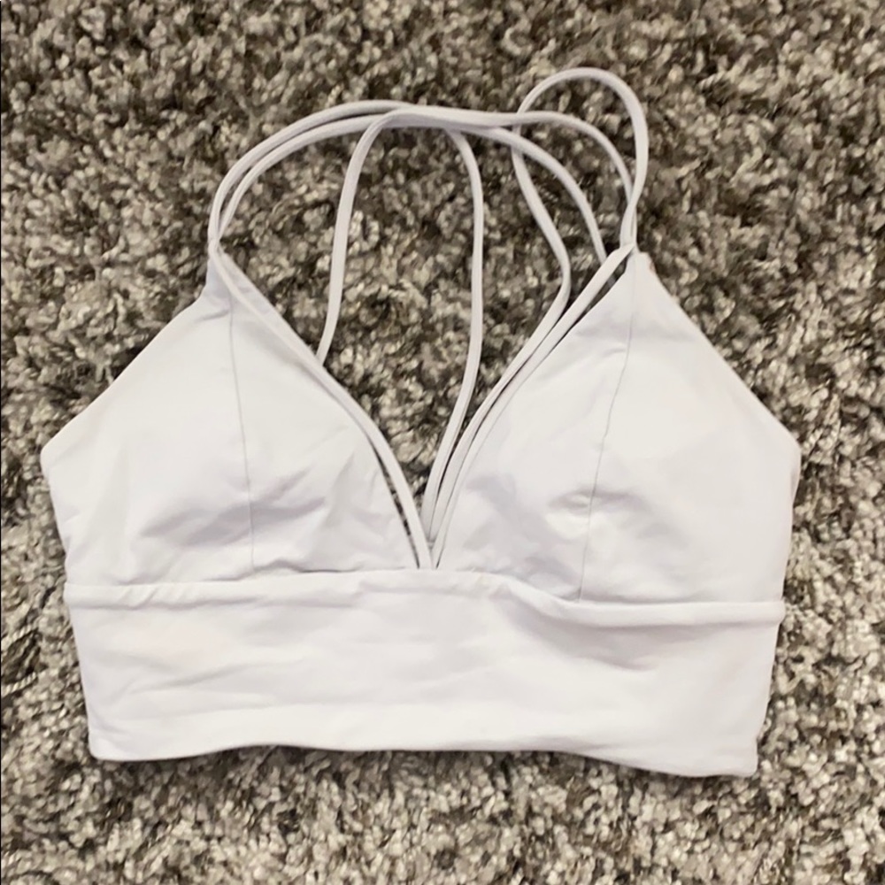 White/light gray Lululemon Bra size 6